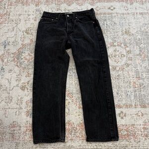 Levi's Black Straight Jeans